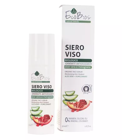 EcoBios ALOES & GRANAT antyoksydacyjne i nawilżające serum do twarzy 30ml