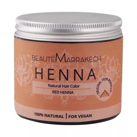 Beaute Marrakech henna lawsonia w rudym kolorze naturalna w pudrze 100g