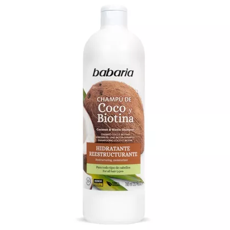 Babaria szampon z olejkiem kokosowym i biotyną 700ml
