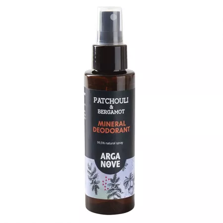 Arganove dezodorant mineralny patchouli bergamotka z olejem arganowym 100ml