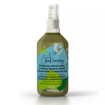 Eko Komary ekologiczny naturalny aktywny spray na komary kleszcze i meszki 100ml