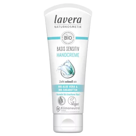 Lavera Basis Sensitiv krem do rąk z bio-aloesem z bio-masłem shea 75ml