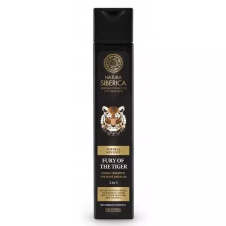 Natura Siberica For Men Only szampon energetyzujący do włosów i ciała 2w1 Wściekłość Tygrysa 250ml