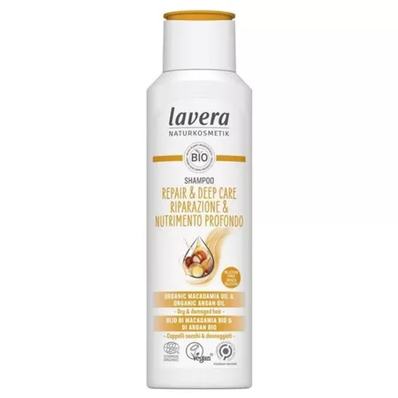 Lavera szampon intensywnie regenerujący z bio-olejem makadamia i bio-olejem arganowym do włosów suchych i zniszczonych 250ml