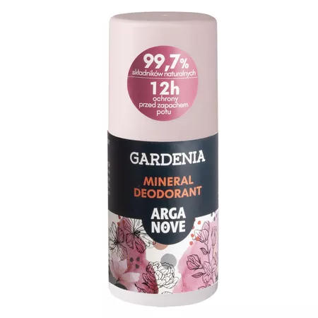 Arganove dezodorant mineralny ałunowy Gardenia roll-on 50ml