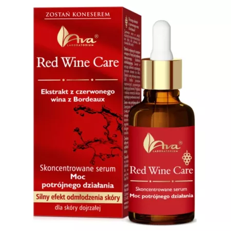 Ava Red Wine skoncentrowane serum do skóry dojrzałej z ekstraktem z czerwonego wina z Bordeaux 30ml