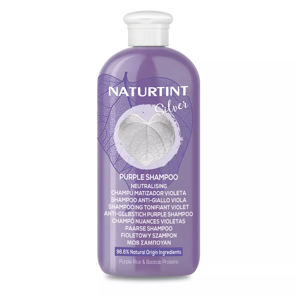 Naturtint Silver fioletowy szampon do włosów blond, siwych i rozjaśnianych 330ml