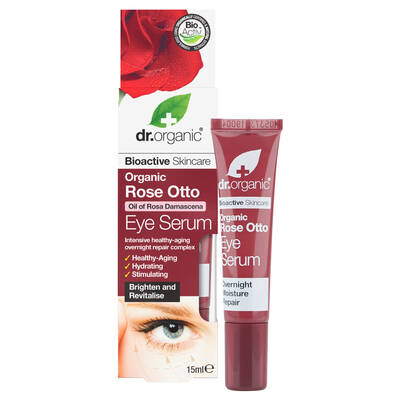 Dr Organic Rose Otto Organiczne Serum pod Oczy Olejek Różany 15 ml