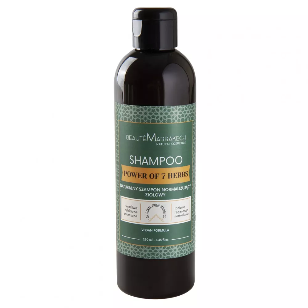 Beaute Marrakech szampon ziołowy do włosów przetłuszczających się z tymiankiem rozmarynem i szałwią 250ml