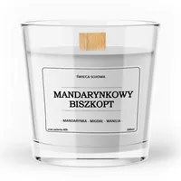 Świeca zapachowa sojowa MANDARYNKOWY BISZKOPT 200ml