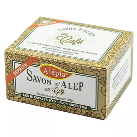 ALEPIA Mydło Aleppo Premium z Kofeiną 125g