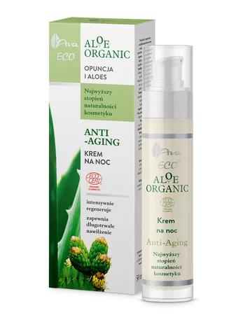 Ava Aloe Organic krem na noc anti-aging Opuncja i Aloes 50ml