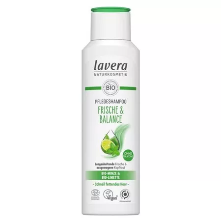 Lavera szampon z bio-miętą i bio-limonką do włosów przetłuszczających się 250ml