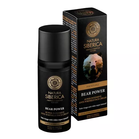 Natura Siberica For Men Only krem przeciwzmarszczkowy do twarzy dla mężczyzn Bear Power