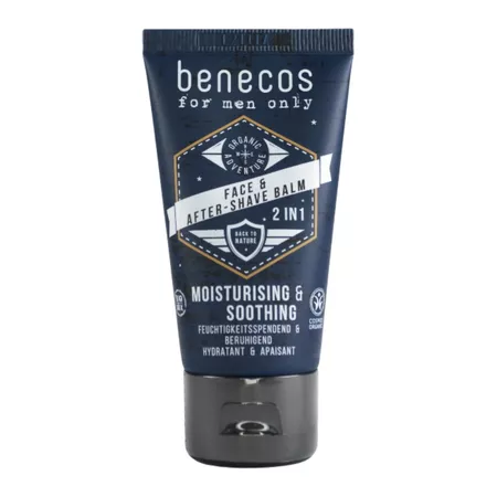 Benecos For Men Only balsam do twarzy & po goleniu 2w1 dla mężczyzn 50ml
