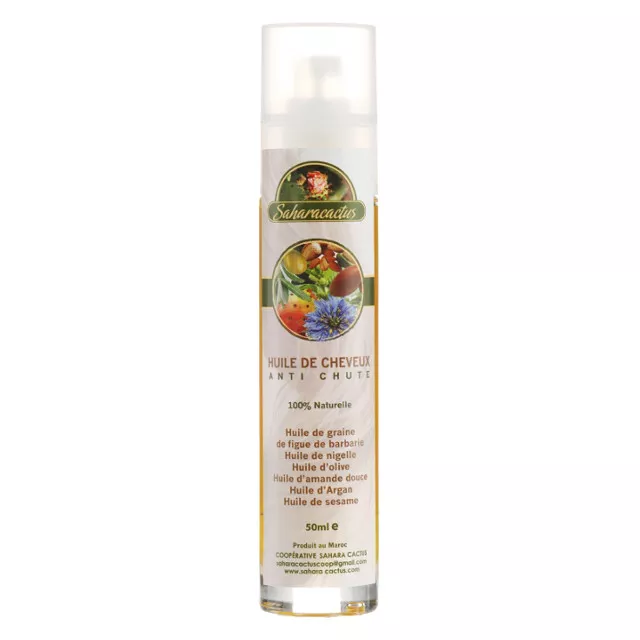 Saharacactus - naturalny olejek przeciw wypadaniu włosów z 6 olejów roślinnych 50ml spray
